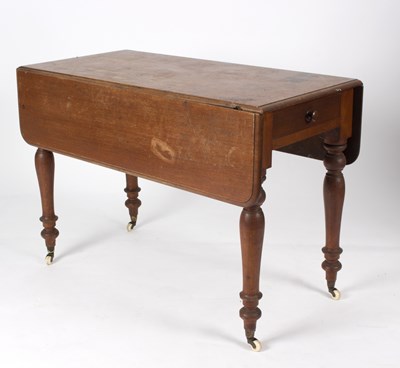 Lot 726 - An early Victorian mahogany Pembroke table, on...