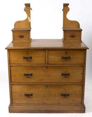 Lot 729 - A late Victorian dressing table with mirror...