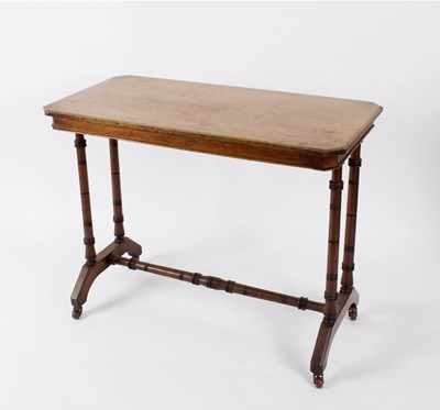 Lot 736 - A Victorian walnut centre table the...