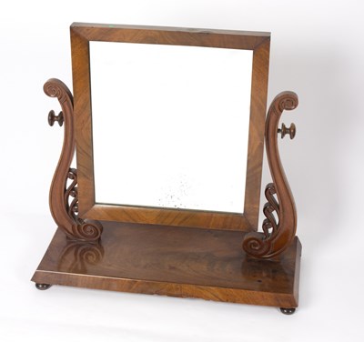 Lot 767 - A Victorian mahogany dressing table mirror on...