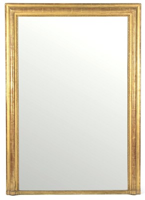 Lot 771 - A Victorian gilt framed overmantel mirror, the...