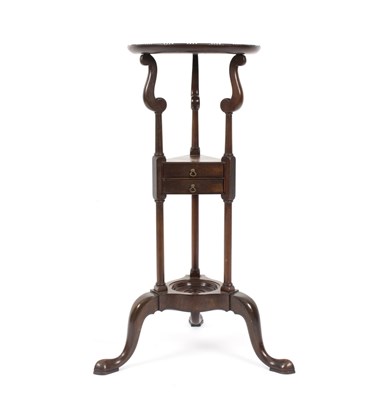 Lot 788 - A George III style mahogany wig stand, fitted...