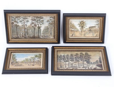 Lot 856 - A pair of framed prints depicting London...