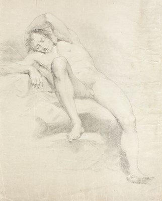 Lot 940 - Attributed to John Constable RA/Reclining Nude...