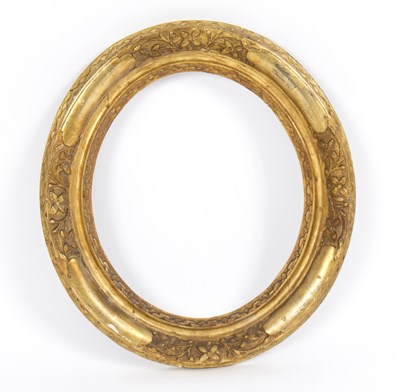 Lot 984 - A 17th Century carved and gilded oval Lely...