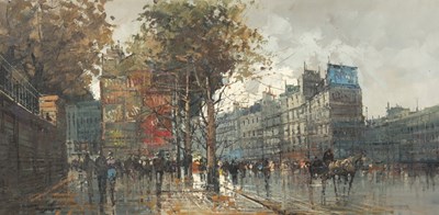 Lot 1038 - Nardini/Paris Street Scene/signed/oil on...