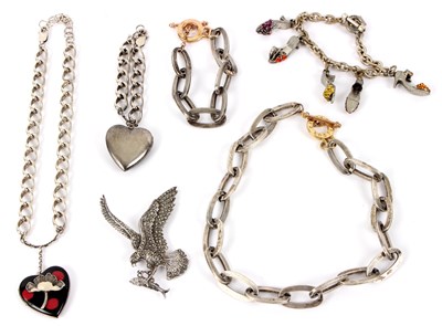 Lot 20 - Bijoux Cascio, a modernist necklace and...