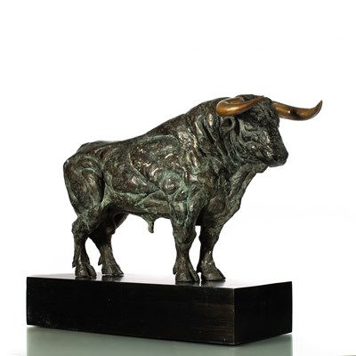 Lot 80 - 20th Century Spanish School/Bull/bronze, 60cm...