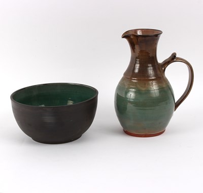 Lot 184 - M Tudor-Jones for Campden Pottery, a green...