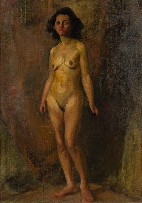 Lot 273 - 20th Century School/Female Study of a Nude/oil...