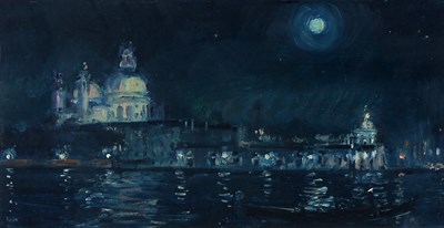 Lot 289 - 20th Century School/Moonlit Venetian...