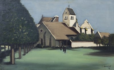 Lot 311 - Robert Humblot (French 1907-1962)/Church in a...