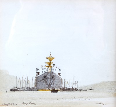 Lot 364 - Sir Hugh Casson (British 1910-1999)/Freighter,...