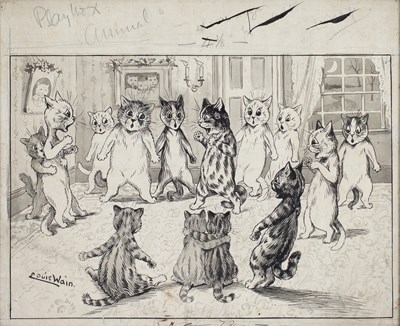 Lot 370 - Louis Wain (British 1860-1939)/Preliminary...