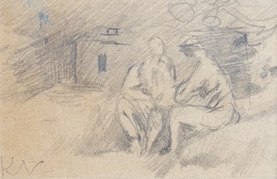 Lot 373 - Keith Vaughan (British 1912-1977)/Two Seated...