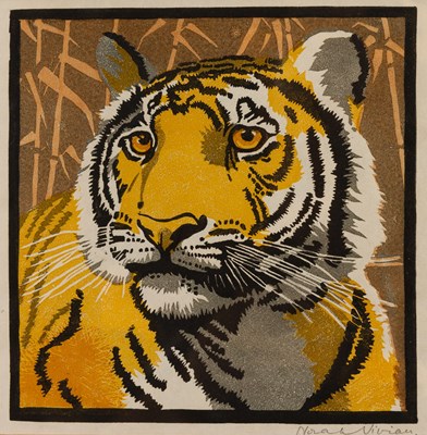 Lot 385 - Norah Vivian (early 20th Century)/Tiger/signed...