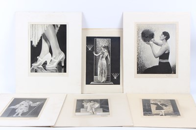 Lot 388 - Dudley Glanfield/Fashion Plates/six black and...