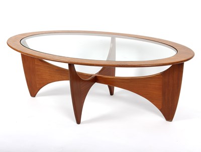 Lot 477 - G Plan, a teak Astro coffee table, of oval...