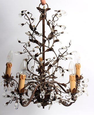 Lot 482 - Liberty and Co, a chandelier, the scrolling...