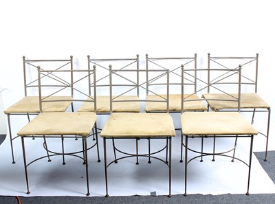 Lot 486 - Conran, seven steel framed chairs with...