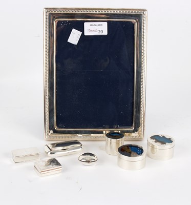 Lot 20 - Three modern circular silver boxes, DMB,...