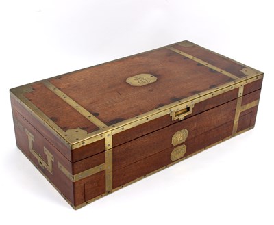 Lot 37 - A gentleman's George III mahogany and brass...