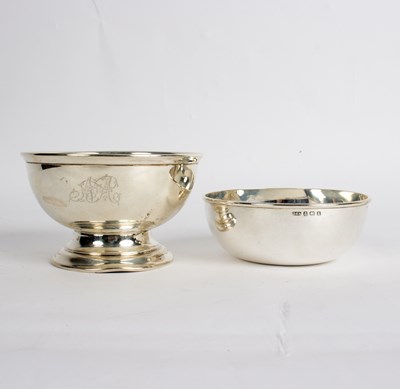 Lot 49 - A circular silver bowl, AJ, Birmingham 1908...
