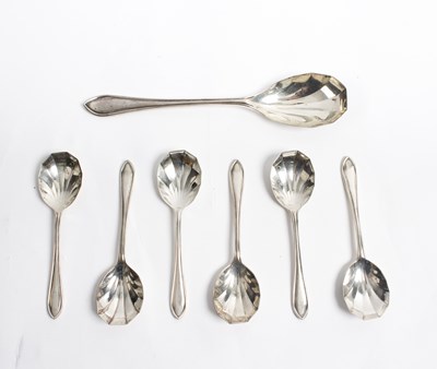 Lot 56 - A silver dessert service, EV, Sheffield 1933,...