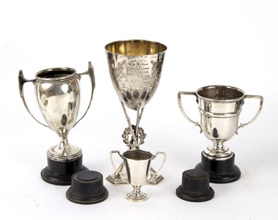 Lot 71 - A Victorian silver trophy cup of regimental...