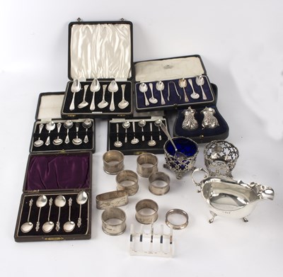 Lot 78 - A pair of Victorian silver open salts, JE,...