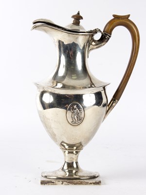 Lot 82 - A silver hot water ewer, Thomas Bradbury &...