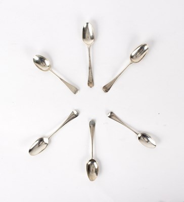 Lot 110 - A pair of silver shell backed teaspoons,...