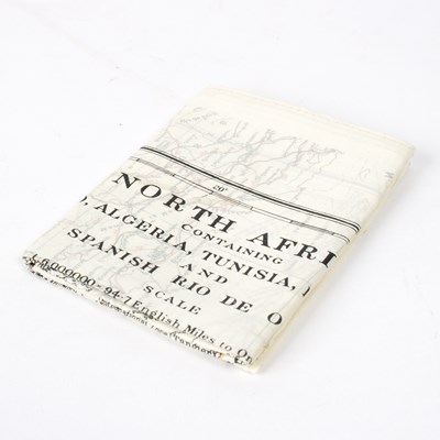 Lot 127 - A WWII RAF pilot's 'escape' map printed on a...