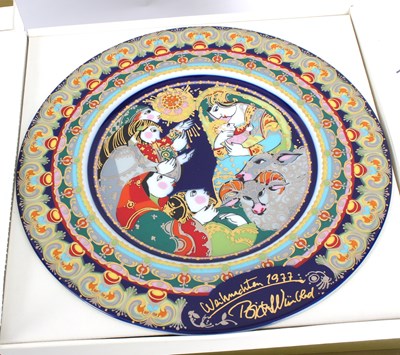 Lot 325 - Eleven Rosenthal Christmas plates designed by...