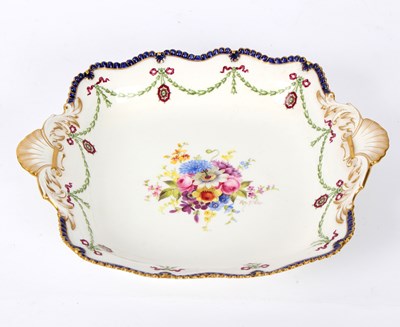 Lot 334 - A Royal Worcester shell-handled dish, date...