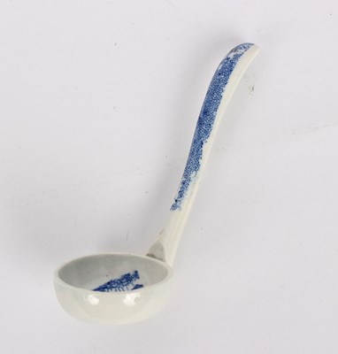 Lot 343 - A Spode blue and white printed pottery ladle...