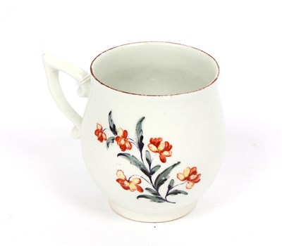 Lot 345 - A Derby coffee cup with pixie ear handle,...