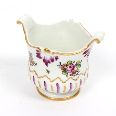 Lot 346 - A Hoechst miniature jardiniere painted flower...