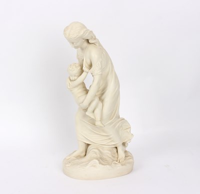 Lot 349 - A Copeland Parian figure, Early Struggles,...