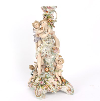 Lot 350 - A late 19th Century Sitzendorf figural...