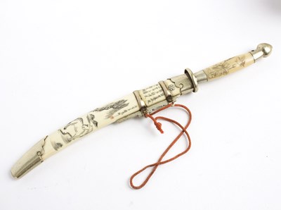 Lot 411 - A Chinese scholar's or artist's paper knife,...