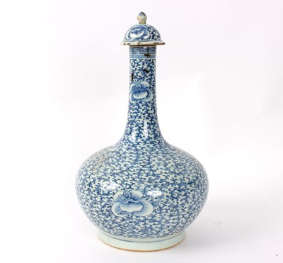 Lot 432 - An onion shaped vase and cover, Chinese 18th...