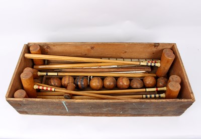 Lot 453 - A collection of Universal croquet mallets,...