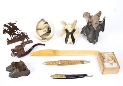 Lot 480 - An interesting collection of sundries to...