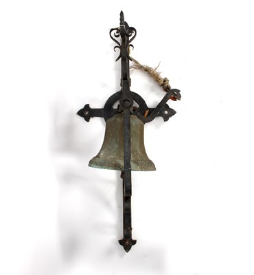 Lot 497 - A bronze bell, by J Warner & Sons, marked...