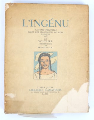 Lot 539 - Voltaire L'Ingenu illustrated by Brunelleschi,...