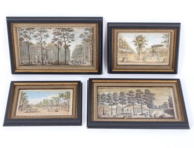 Lot 550 - A pair of framed prints depicting London...