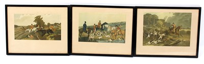 Lot 574 - After Alken/Six Hunting Prints/aqua prints, 16....