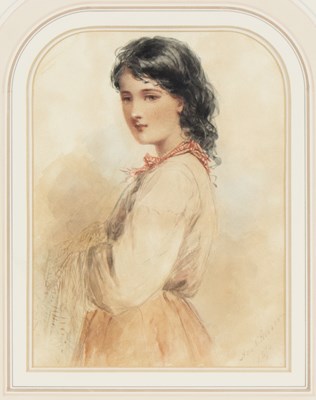 Lot 597 - Ada Hobson (British 1831-1911)/Portrait of...