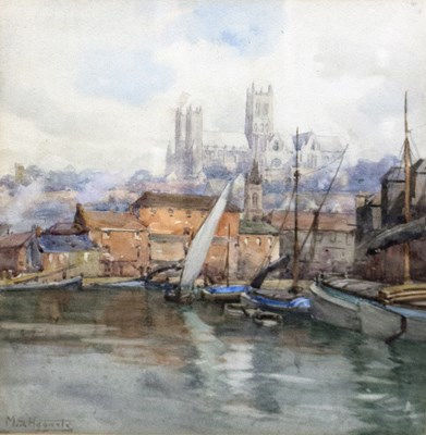 Lot 615 - Mary S Hagerty (act. 1882-1938)/Harbour Scene...